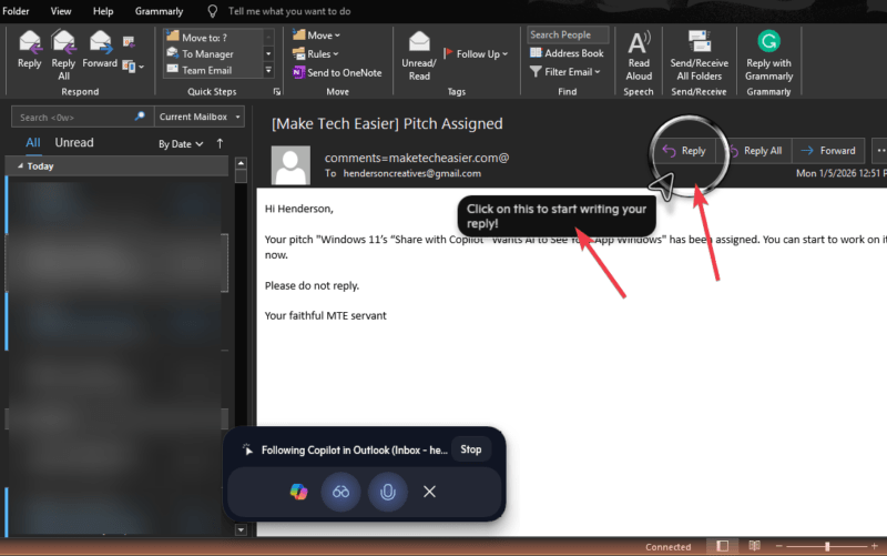 Copilot Help To Reply Email