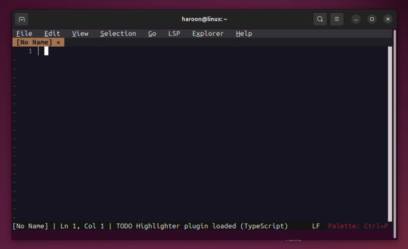 Fresh Text Terminal Main Interface