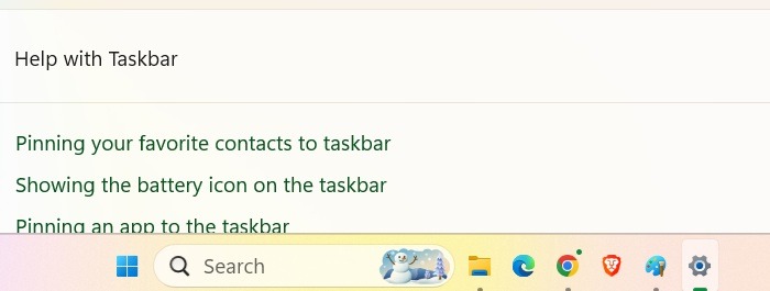 Taskbar in Windows 11 modified to display much smaller icons.