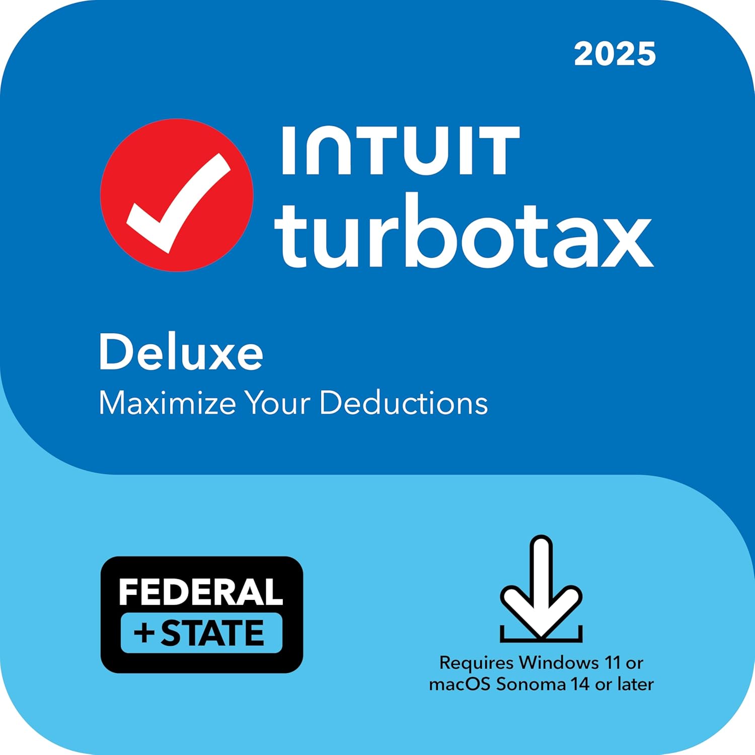 TurboTax Desktop Deluxe 2025 (Federal & State)