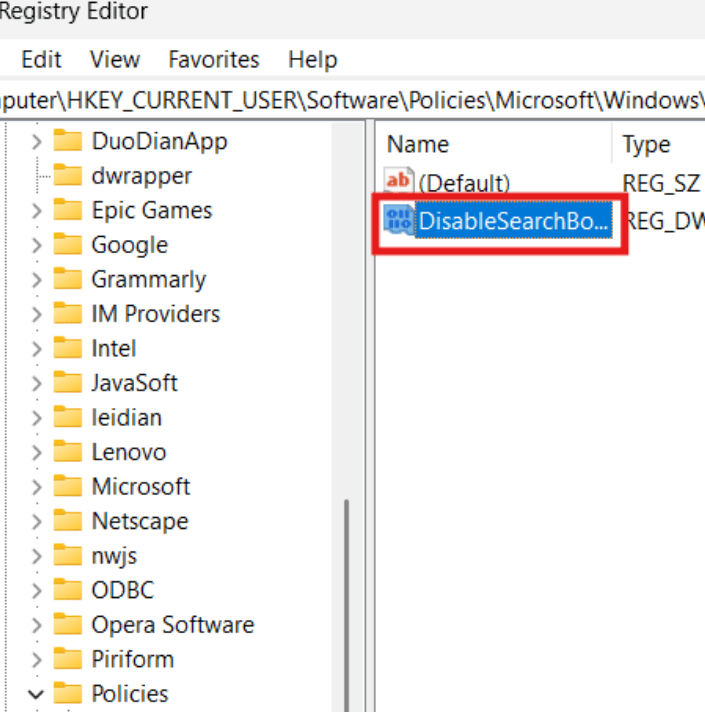 Windows Regedit Rename