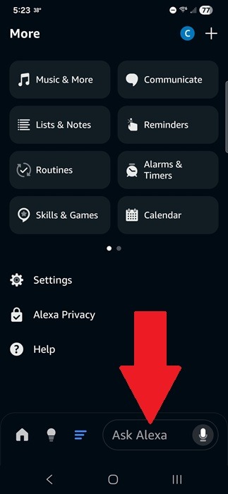 Using Alexa app to revert back to original Alexa.