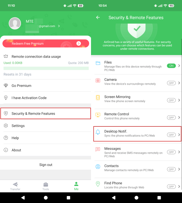Android Notifications Windows Airdrop App Enable Desktop