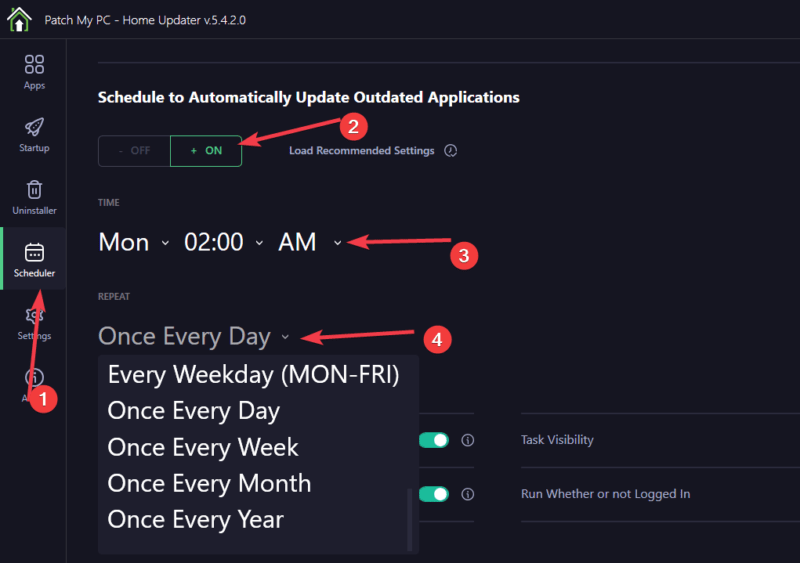 Customize PatchMyPC Scheduler