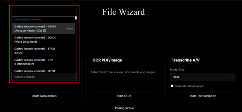 Filewizard Supported Formats