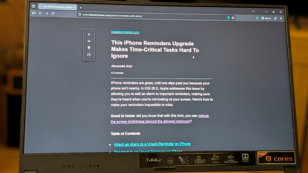 I Use This Trick to Force Reader Mode on Every Webpage and Say Goodbye to Ads