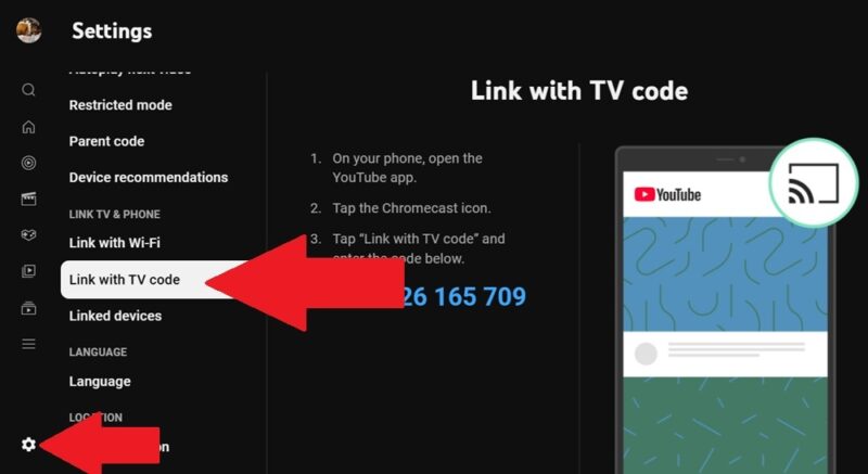 Linking phone and PC from Chrome.