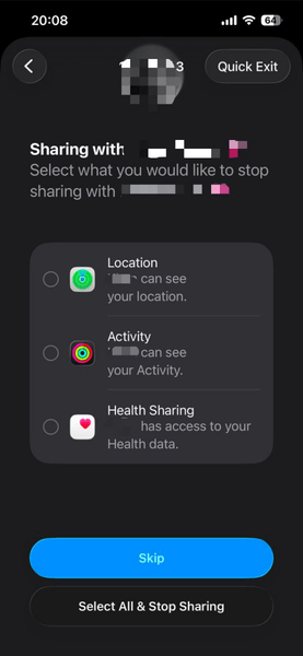 Iphone Sharing People Data