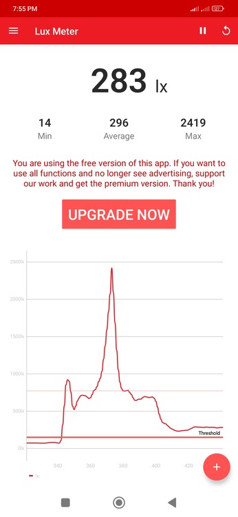 Lux Light Meter low light