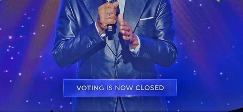 Voting is now closed message on Star Search on Netflix.