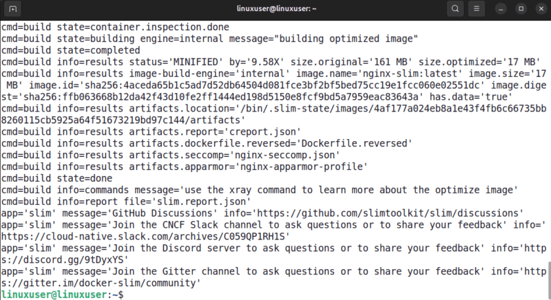 Optimize Docker Image