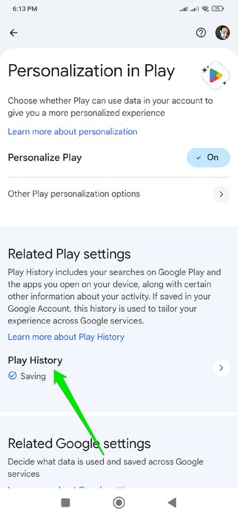 Play Store Personalization