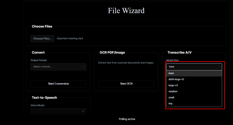Rename Transcribe Model