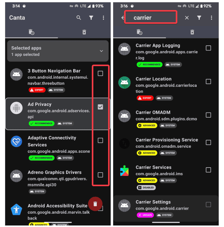 Search Or browse Through Recommended