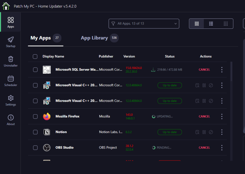 PatchmyPC Silent Update