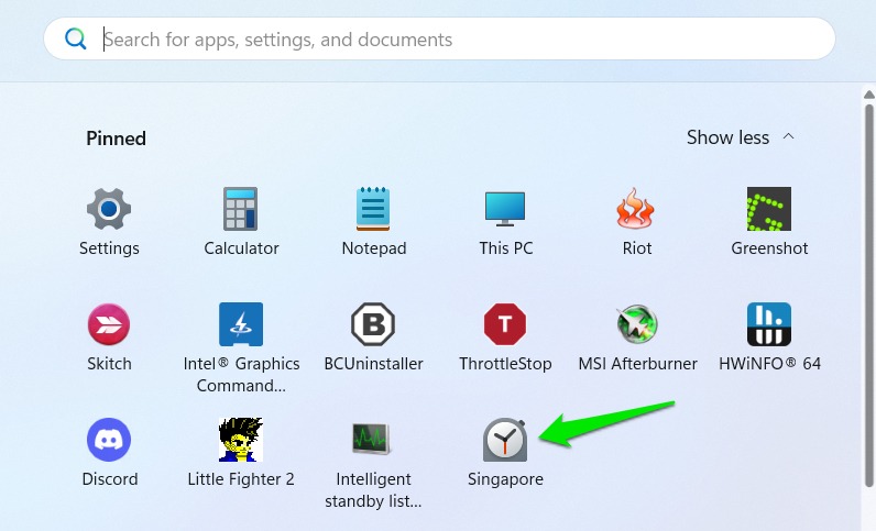 Time Zone In Windows 11 Start Menu