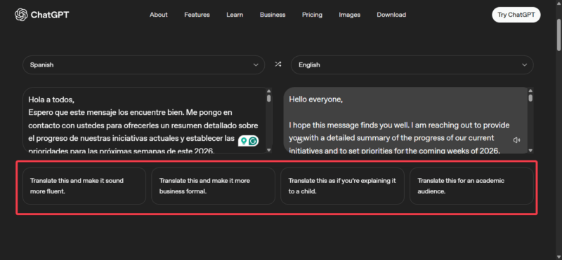 Translation Style Control