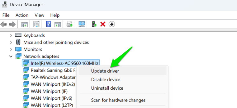 Updating Network Driver