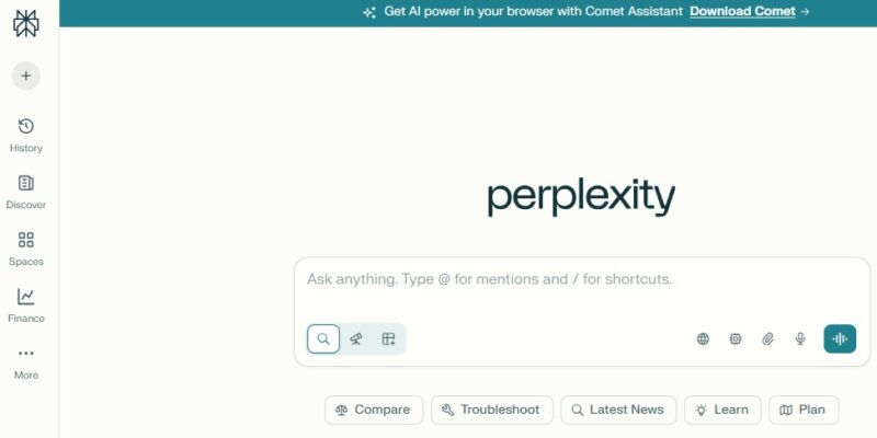 Searching on Perplexity