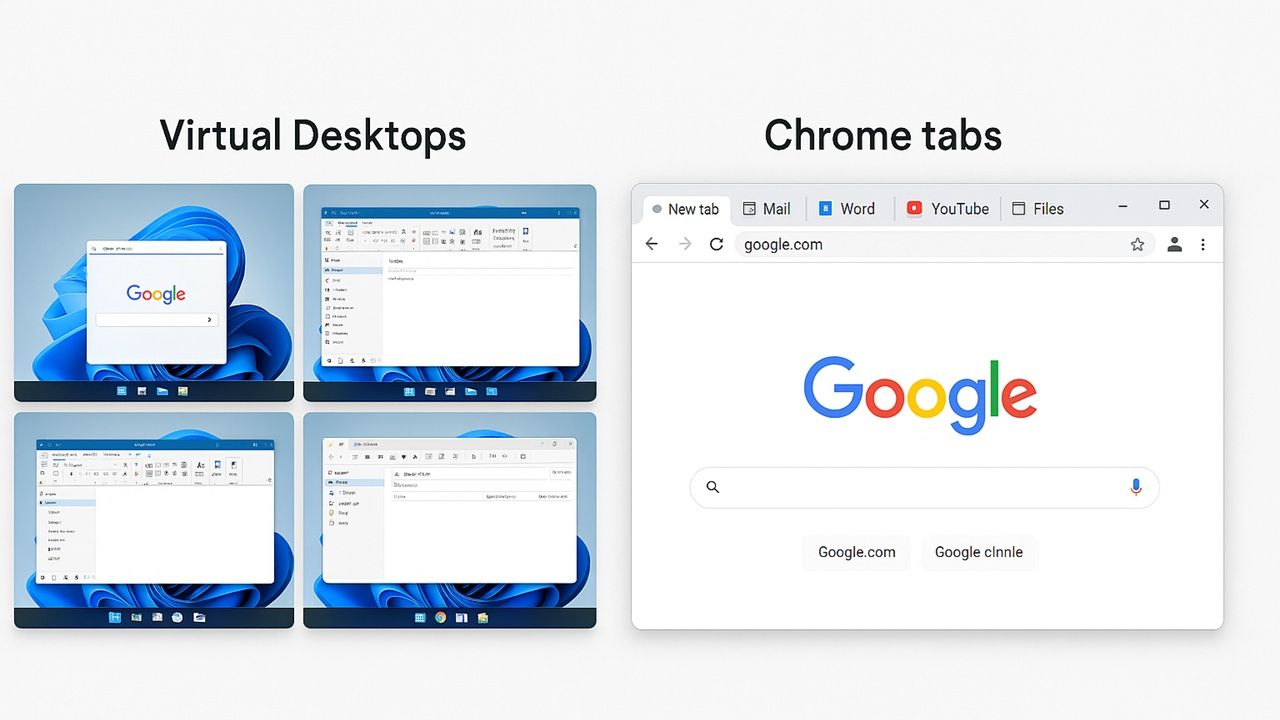 Why Using Virtual Desktops Beats Having 100 Tabs Open