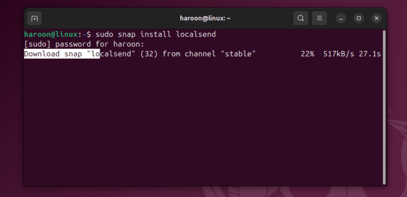 Installing Localsend On Ubuntu Linux