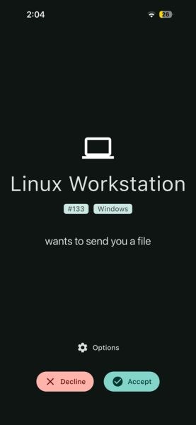 Notification Appears On Localsend Ios App