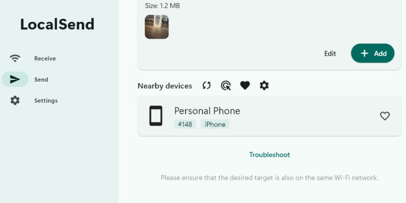 Selecting Nearby Device From The List
