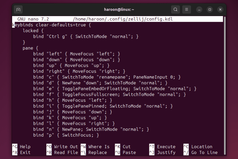 Zellij Configuration File Open In Terminal