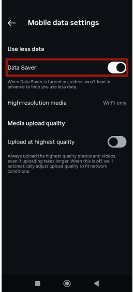 Android Instagram Data Saver