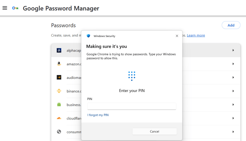 Biometric Authentication