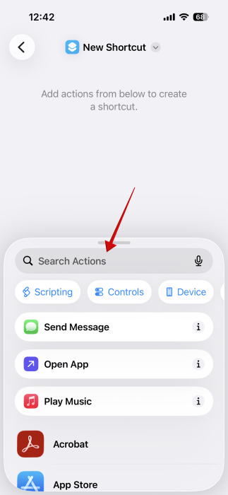 Checking For Heic Iphone Shortcuts Search Actions
