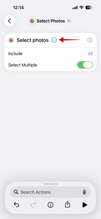 Checking For Heic Iphone Shortcuts Select Multiple