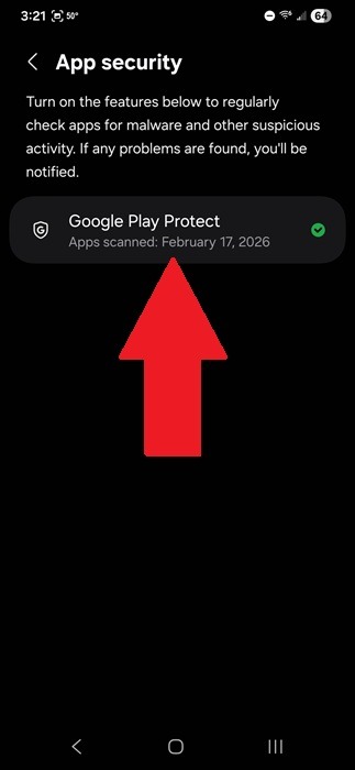 Enabling Google Play Protect to avoid fake Android antivirus.