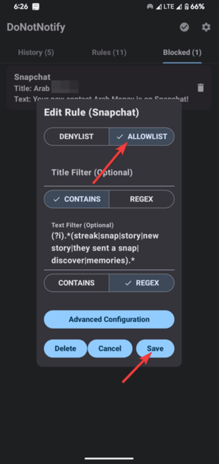 Rule Changed To Allowlist
