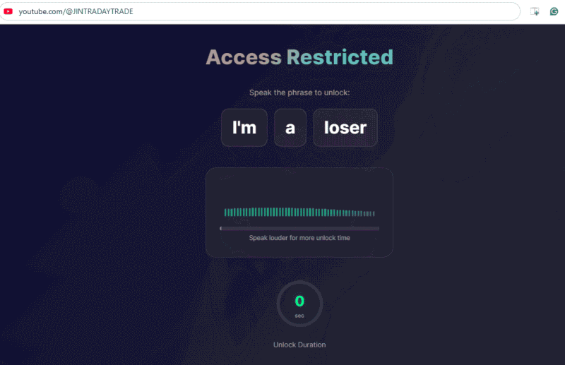 Scream To Unblock Blocked Page