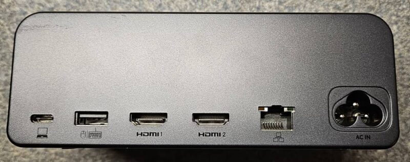 Back ports on the MOKiN DockPro PU1102 Docking Station