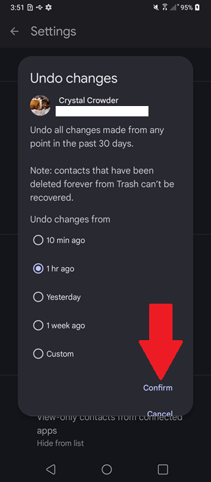 Ways To Recover Deleted Phone Numbers On Android Google Undo Changes Time