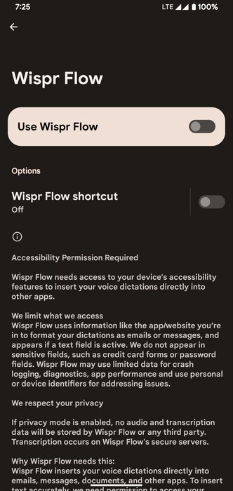 Enable Accessibility Permission Wispr Flow
