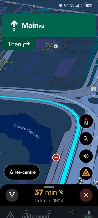 2F navigation switches as default while using Google Maps.