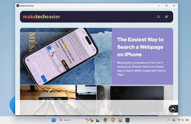 Maktecheasier App Running On Windows
