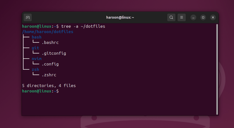 Dotfiles Strucure After Organizing With Stow