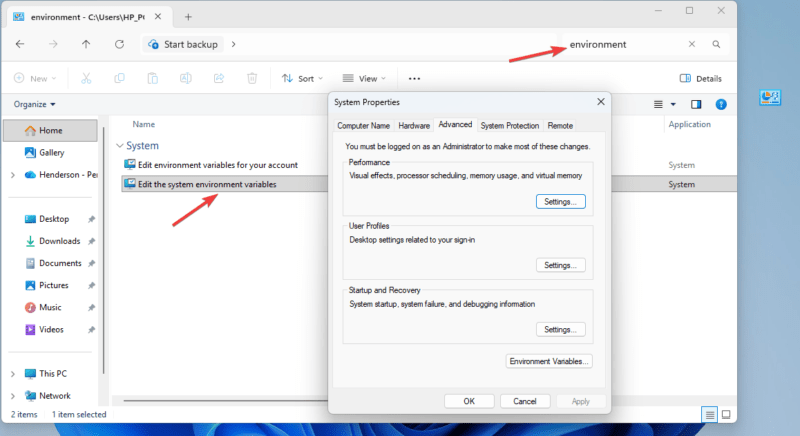 Environment Variables Godmode