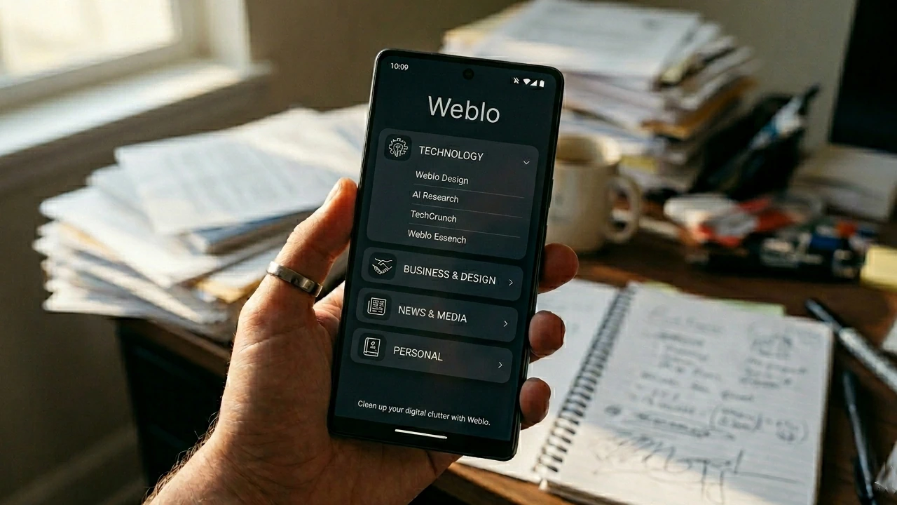 Weblo Mobile Browser Bookmark Manager Featured