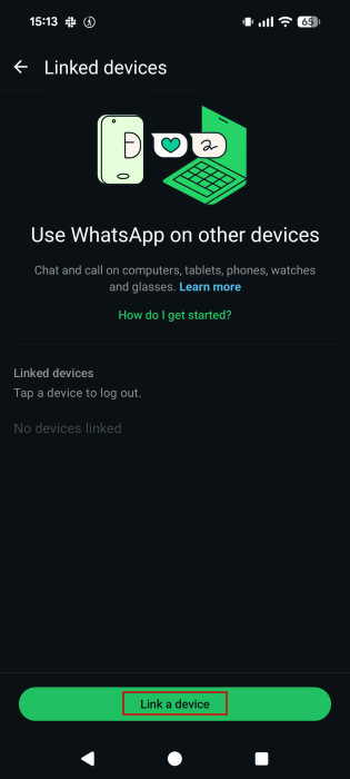 Whatsapp Desktop Android Link Device