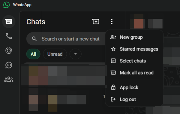 "App lock" feature view in WhatsApp desktop client.